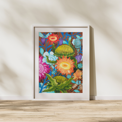 Dessin floral - Encre