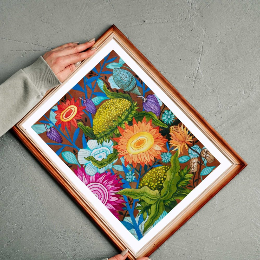 Dessin floral - Encre – Image 3