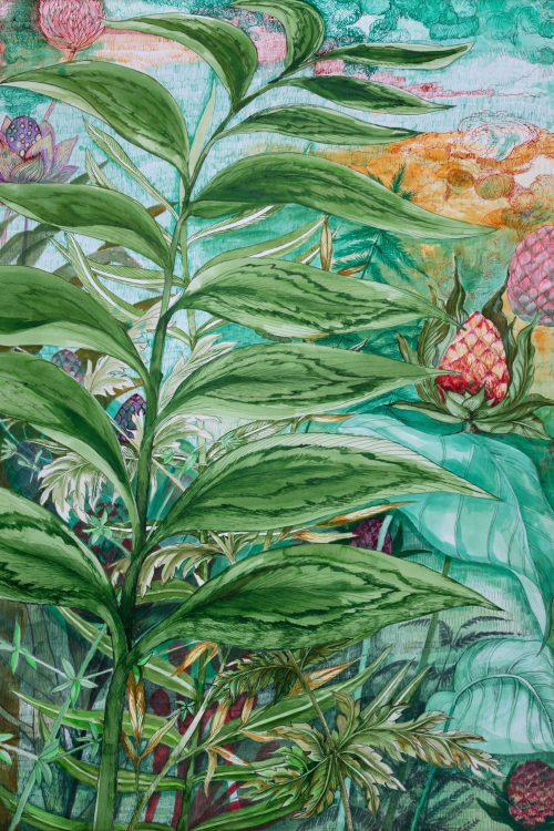Dessin floral - gingembre arbre