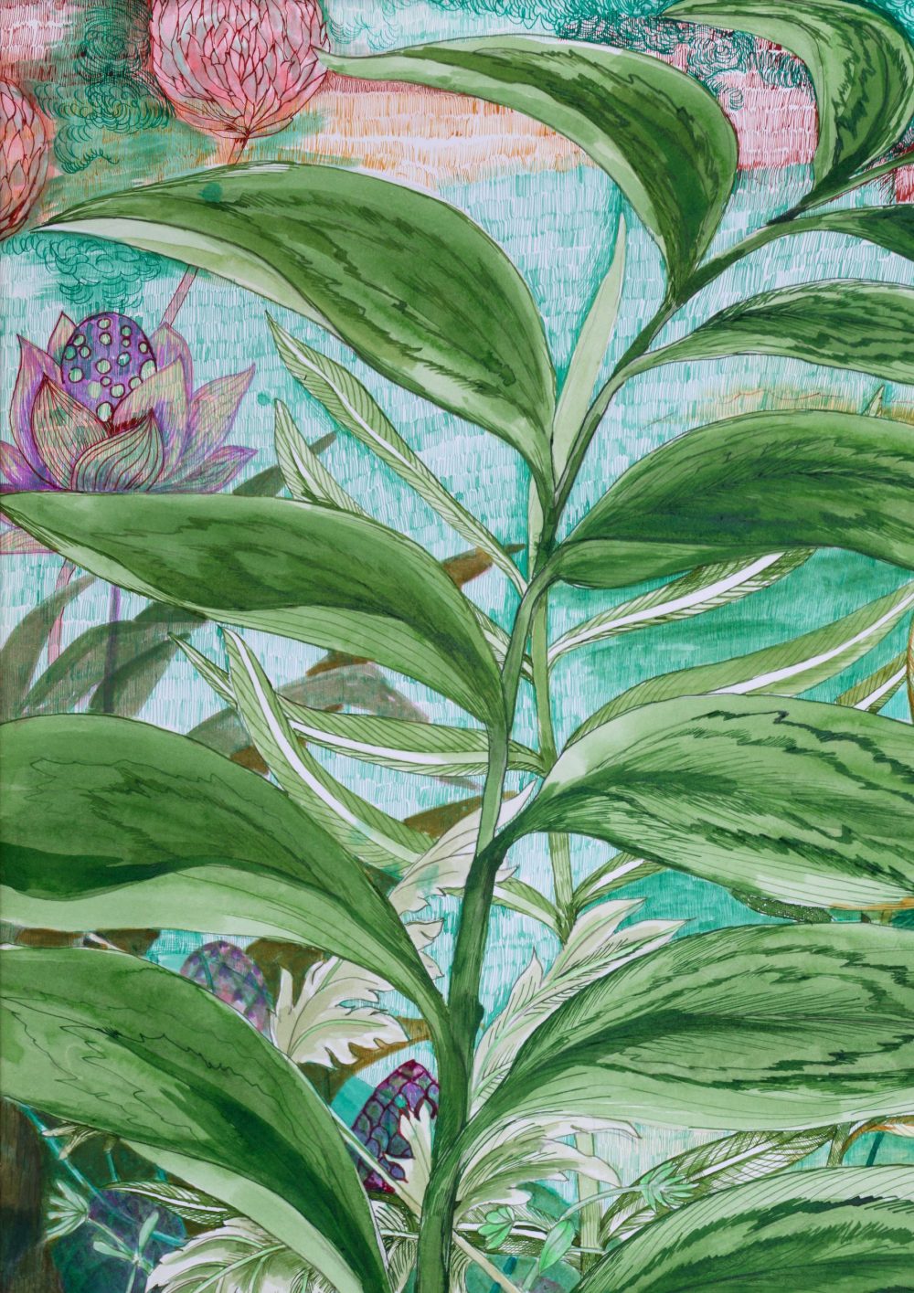 Dessin floral - gingembre arbre – Image 6