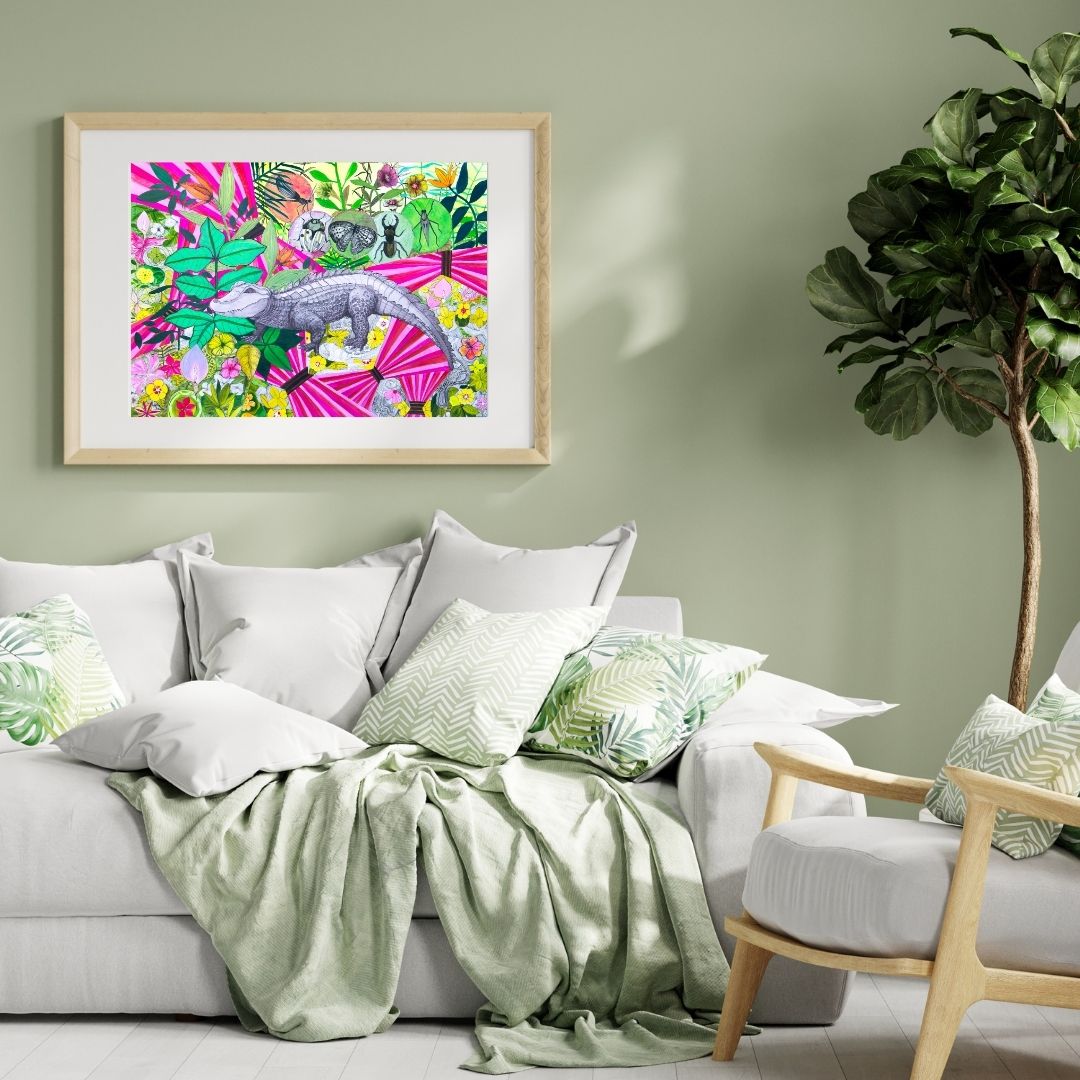 Dessin floral -Jardin sauvage - Original & Signé – Image 3