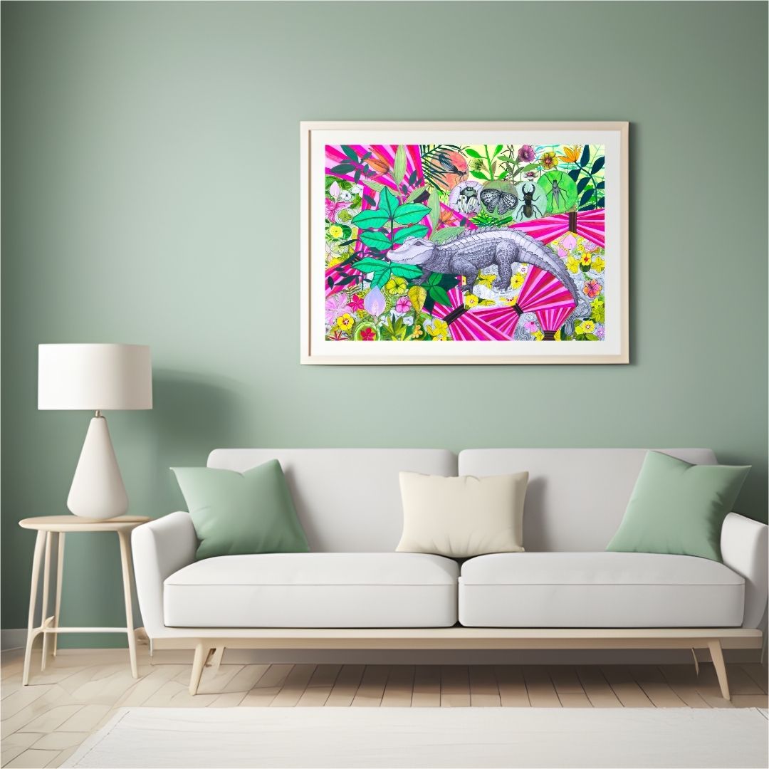 Dessin floral -Jardin sauvage - Original & Signé – Image 5