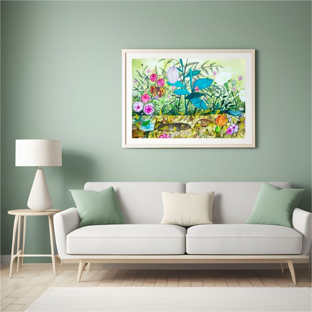 Dessin floral -Jardin sauvage - Original & Signé – Image 2