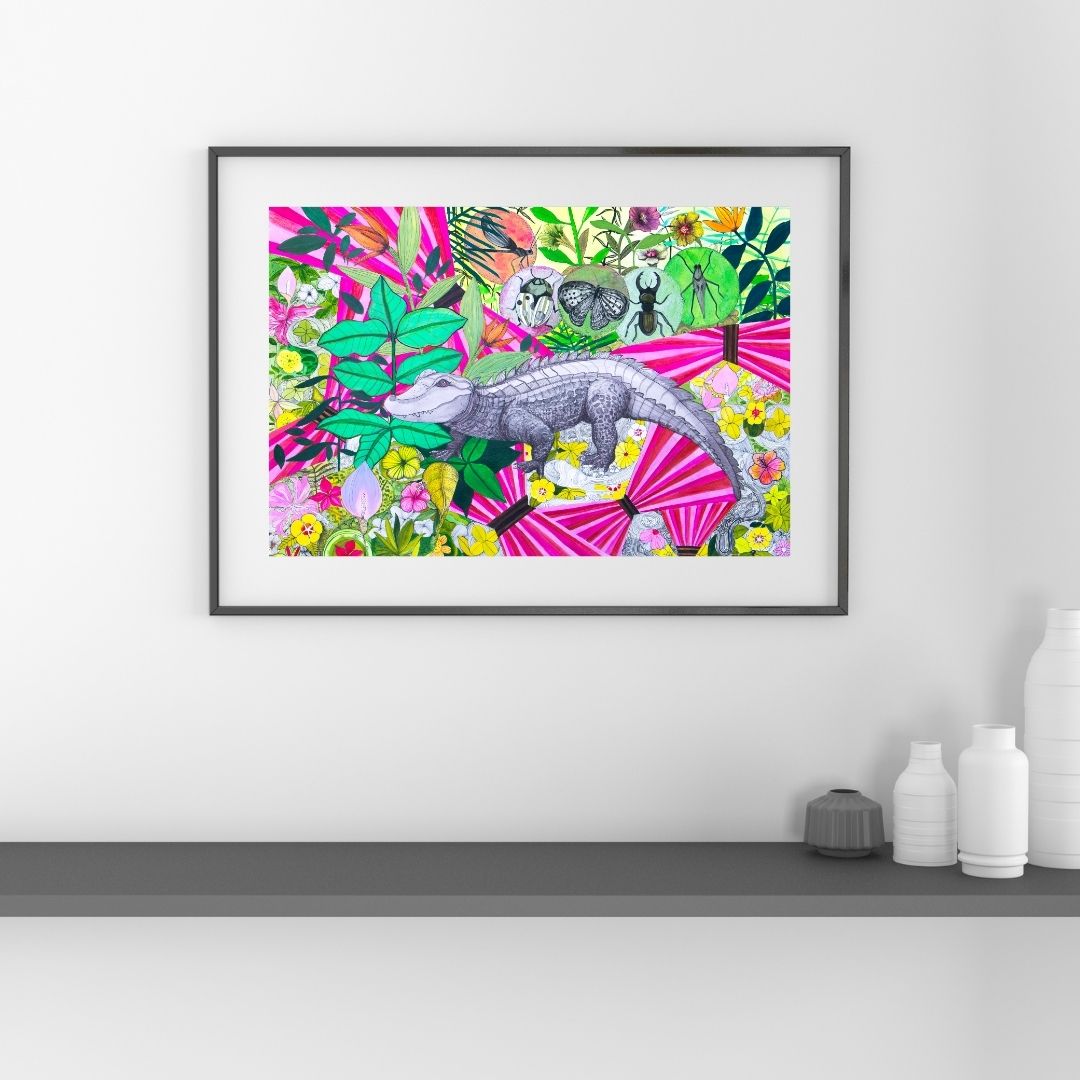 Dessin floral -Jardin sauvage - Original & Signé – Image 2