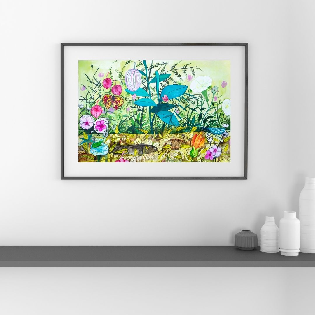 Dessin floral -Jardin sauvage - Original & Signé – Image 7