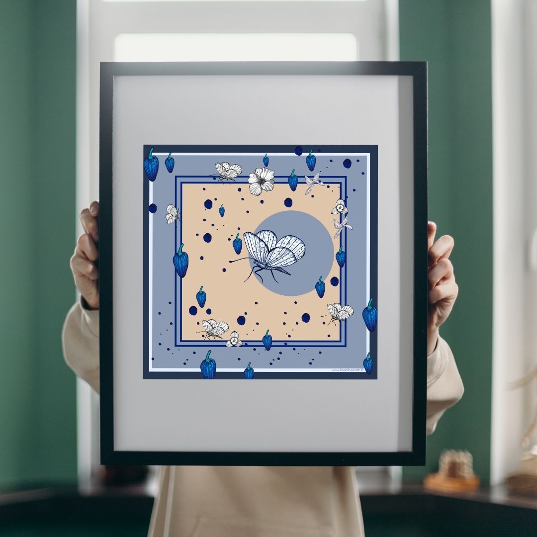 Dessin floral -Tirage d’Art, Numéroté & Signé – Image 4