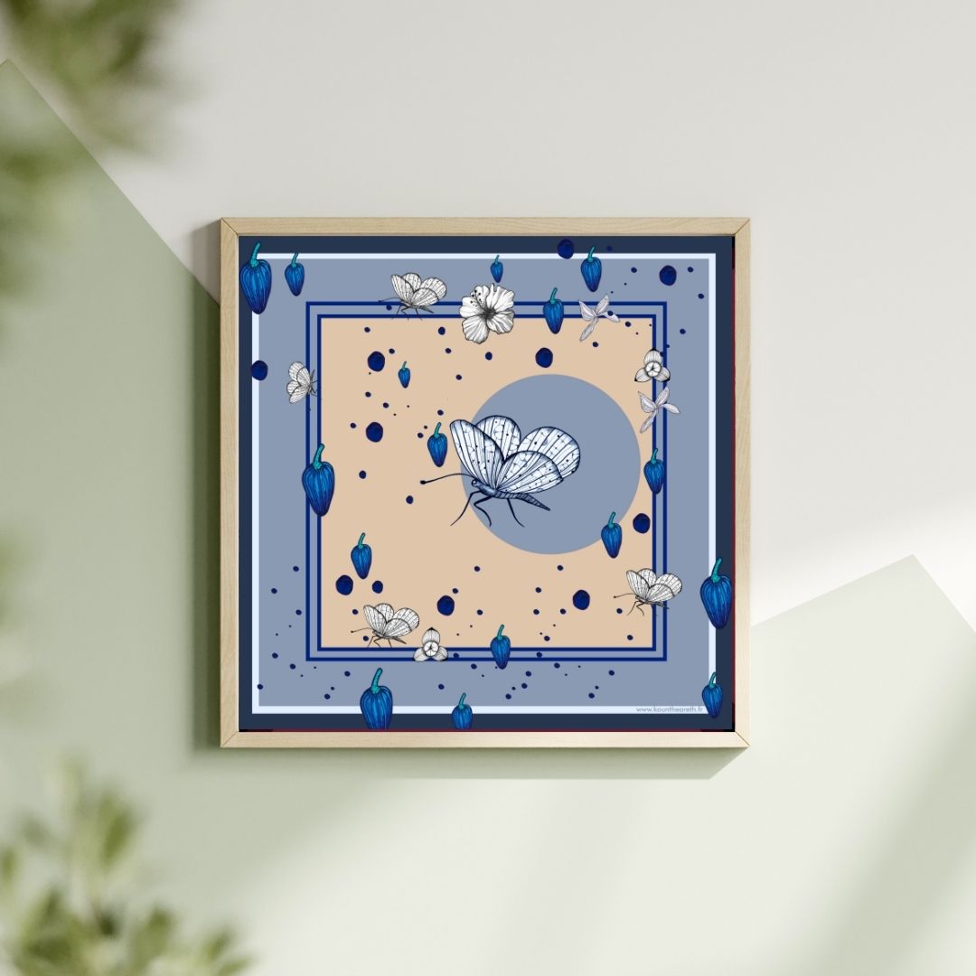 Dessin floral -Tirage d’Art, Numéroté & Signé