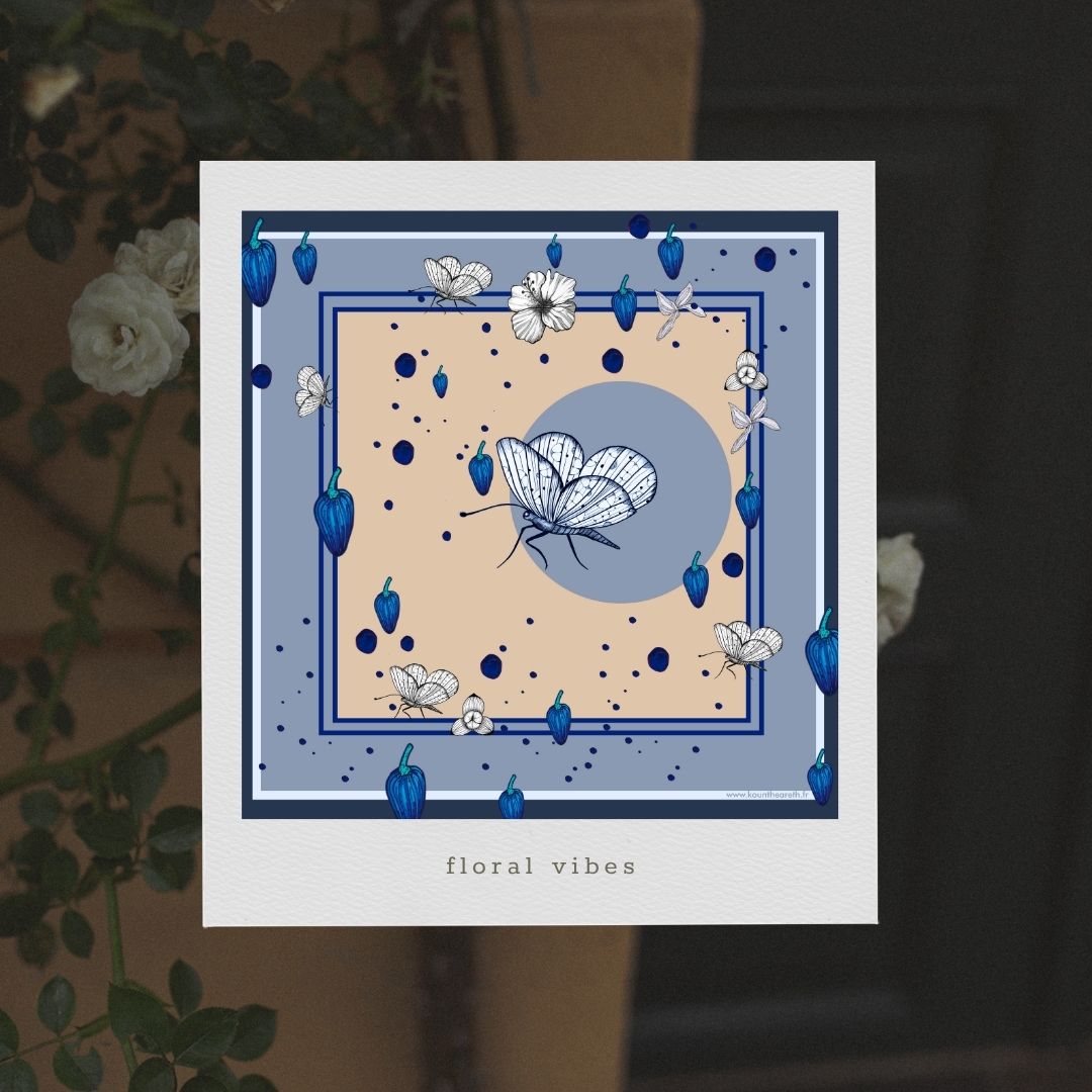 Dessin floral -Tirage d’Art, Numéroté & Signé – Image 8